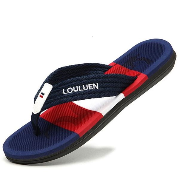 

slippers eva color matching flip flops fashion men's personalized nonslip outdoor beach shoes 230711, Black
