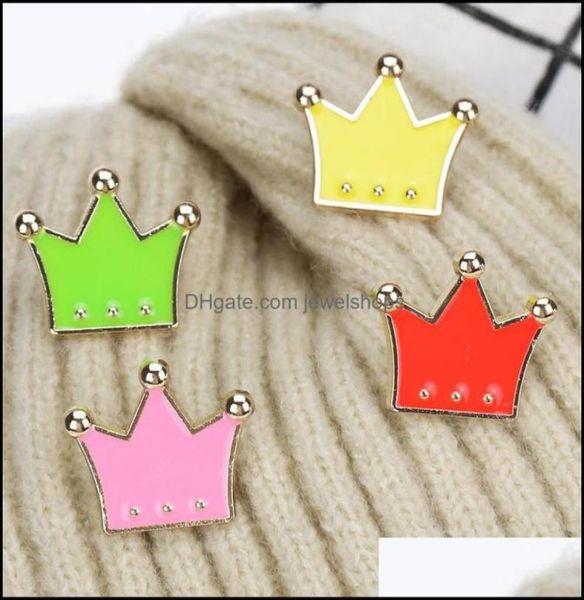 

pins brooches color crown shape brooch pin alloy drop oil sweater clothes lapel pins europe women bag hat cowboy c jewelsho6678267, Gray