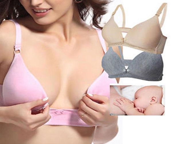 

new breastfeeding cotton maternity nursing bra sleep bras for nursing pregnant women soutien gorge allaitement underwear bras6222755, White