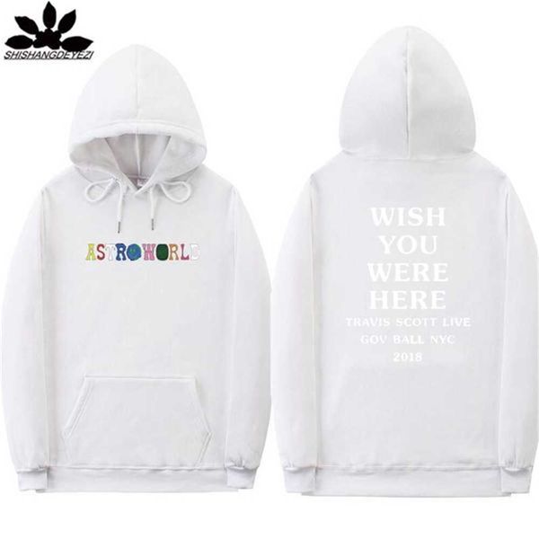 

men's hoodies sweatshirts astroworld fashion letter print hoodie streetwear man and woman pullover sweatshirt yvpf, Black