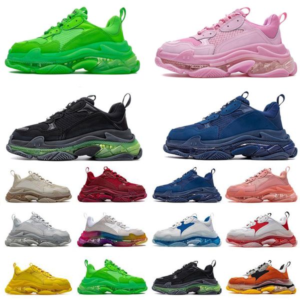 

designer men women platform casual shoes triple s dad shoes triple black red green skateboard trainers womens mens hiking outdoor sports sne