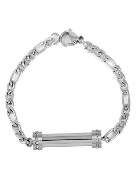 

ijb5026 stainless steel chain bracelet cremation jewelry crystal memorial ashes keepsake urn funeral casket women039s bracelet5562266, Golden;silver