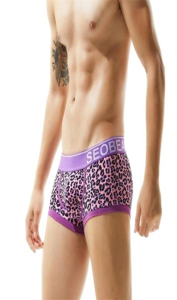 

2pcs underwear men leopard boxershorts cueca masculina gay calzoncillos hombre boxer marca ropa de hombre vetement homme y2001003276, Black;white