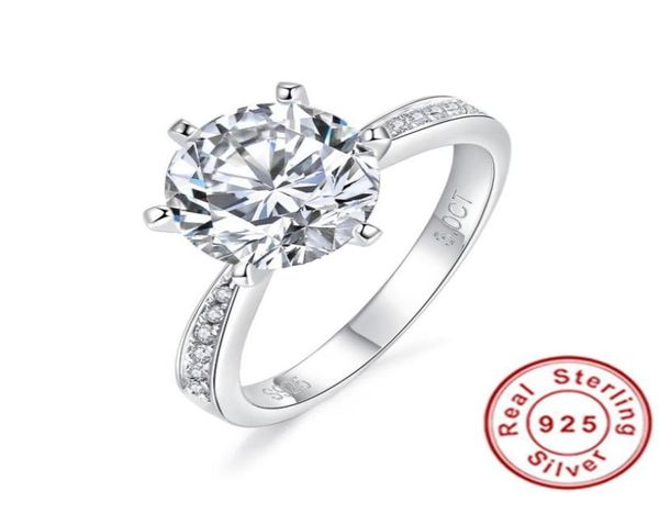 

wedding rings 100 925 sterling silver set for women sparking created moissanite gemstone diamonds engagement fine jewelry6845694, Slivery;golden