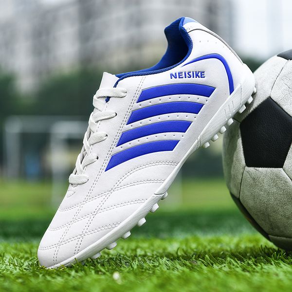 

safety shoes men soccer shoes society professional soccer cleats kids turf training football shoes outdoor futsal football sneakers men 2307, Black;brown