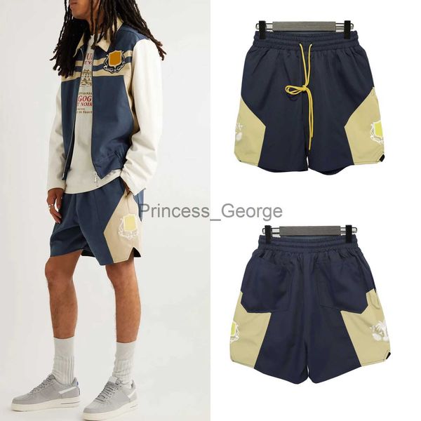 

men's shorts mens shorts rhude summer swim short knee length hip hop high street sports training beach pants x0713 x0713, White;black