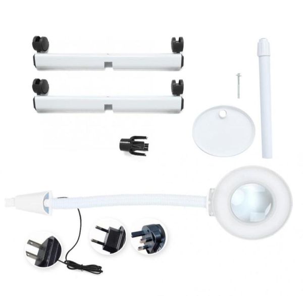 

adjustable led tattoo lamp nail art lamp omnidirectional wheel cold light magnifier magnifying1867576, Silver
