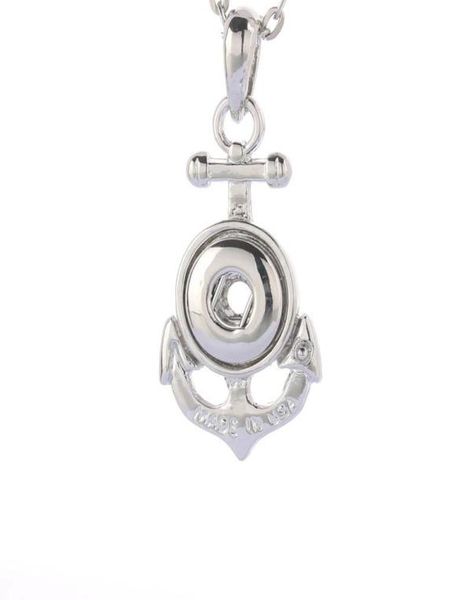 

boom life new snap jewelry fashion buttons necklaces link chain 60cm with crystal pendant fit 12mm snap buttons jewelry7200100, Silver