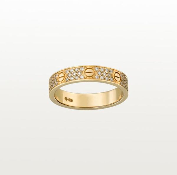 

love screw ring classic luxury designer jewelry for women fashion diamonds gold rings titanium steel alloy goldplated craft never5799982, Silver