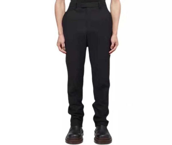 

bv style trousers with split zipper at the lower foot wide leg casual pants straight suit men039s pants7320150, Black