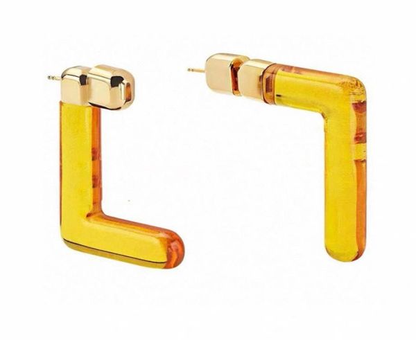 

classic women jewelry designer earring for womens retro simple earrings holiday luxury letter f stud designers wedding engagement 4129942, Golden;silver