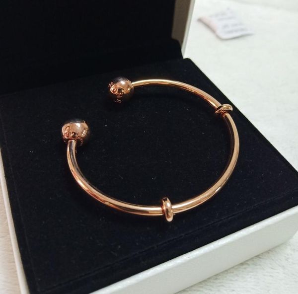 

s925 sterling silver crown beads open bracelets fit charm bangle bracelet jewelry for women8599508, Black