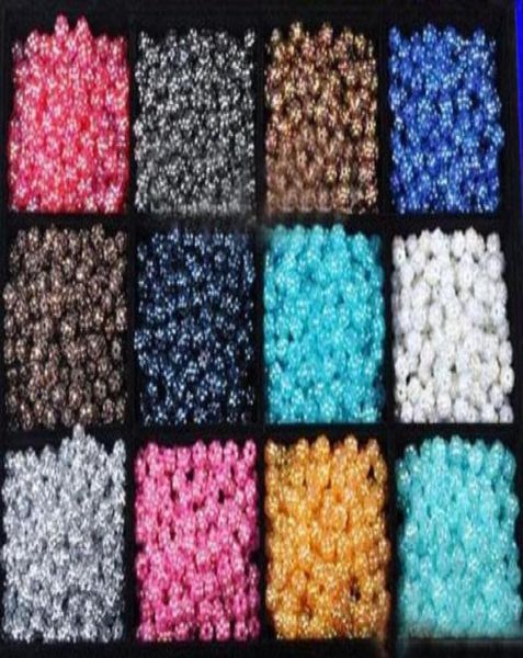

10mm 12mm 14mm 16mm earrings diy resin spacer beads 1200pcs9907985, Black