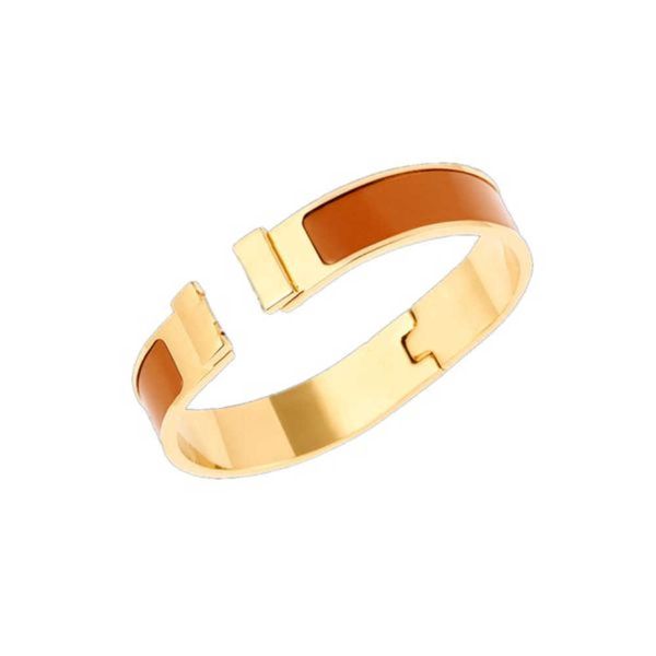 

luxury bracelet her max luxury bracelet men women bangles stainless steel gold buckle letter bangle fashion jewelry party engagement designe, Black