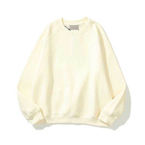 

designer mens t shirts hoodies men's women's letter print zipper design section long sleeve round neck loose sweater white gray co, Black