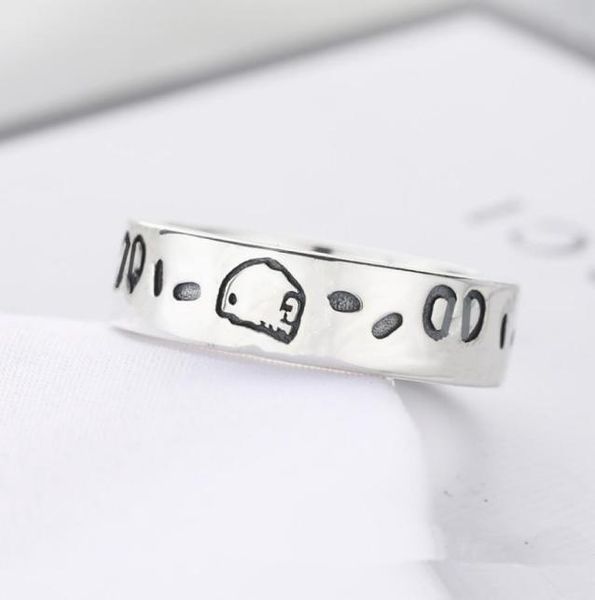 

titanium steel skull band ring men039s and women039s luxury sterling silver fashion gifts for friends couples wedding jewelr3333623