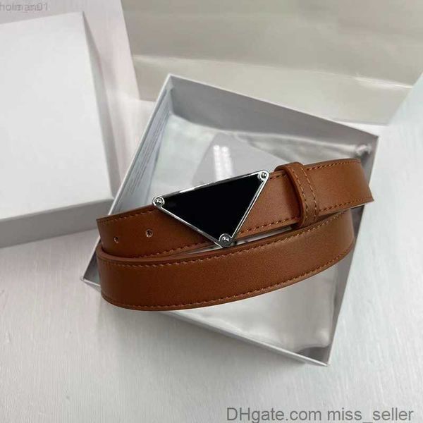 

luxury women cowskin belt for mens designer genuine leather belts woman triangle buckle belt waistband cintura ceinture p belt 2212131d miss, Black;brown