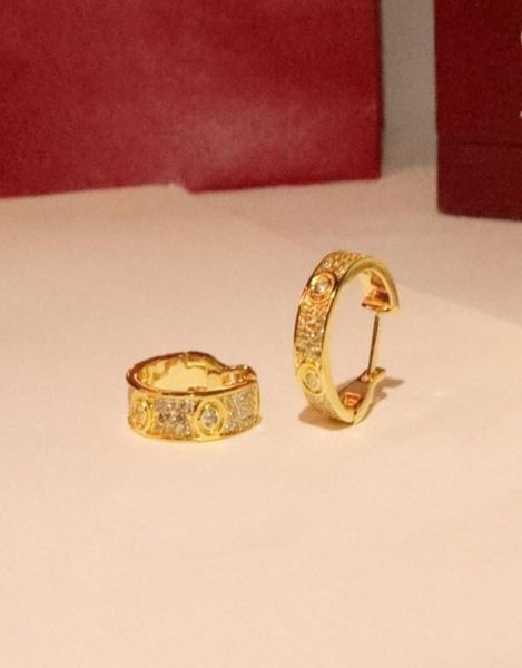 

love earring designer earrings stud 18 k gilded studs for woman counter quality with box new selling diamond anniversary gift 925 6499179, Golden;silver