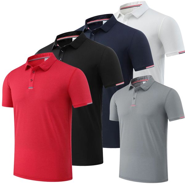 

men's polos men's sports t-shirt polo shirt breathable summer neckline t-shirt outdoor sports golf tennis clothing men's golf, White;black