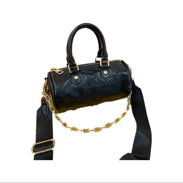 

brand 24ss women's messenger bags fashion simple bag cylinder bag mother bag 20x10x10cm grils pillow bag