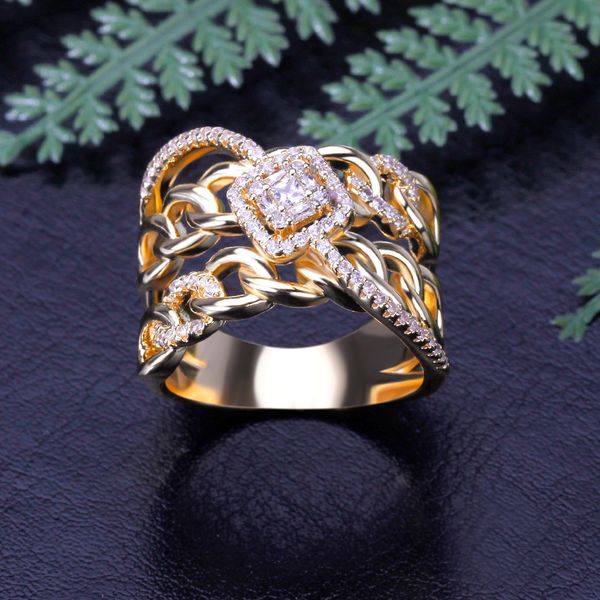 

wedding rings luxury cz rings cross geometry cubic zirconia dubai naija bridal finger rings women engagement party jewelry addiction 230713, Slivery;golden