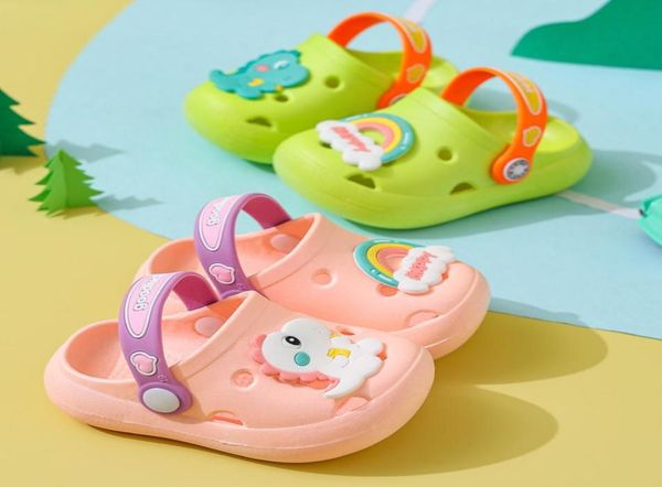 

kids slippers for boys girls summer croc garden beach slippers swimming slipper for children indoor sandals cave hole baby shoes 23294774, Black;grey
