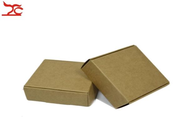 

50pcs diy hand made kraft gift box blank cardboard jewelry package box paper carry case soap candy lipstick storage kraft box8800935, Black;white