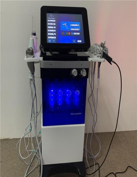

multifunctional 11 in 1 water dermabrasion machine hydra aqua peel facial cleaning skin rejuvenation beauty equipment4138204, Black;white