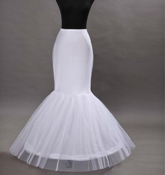 

1 hoop net petticoat wedding dress mermaid crinoline prom evening dresses petticoats bridal wedding accessories5247919, White