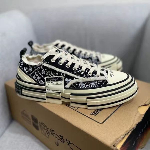 

designer luxury casual shoes vanness wu g.o.p lows vulcanized lace up sneaker xvessels black white red yellow animal print candy pink men wo