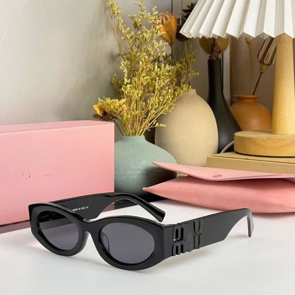 

designer sunglasses for men women mius glasses brand fashion classic leopard uv400 sunmmer goggle with box frame, White;black
