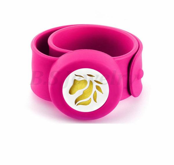 

horse head kids adjustable 25mm mosquito repellent bangle essential oil diffuser bracelet children men women silicone bracelets5277412, Silver