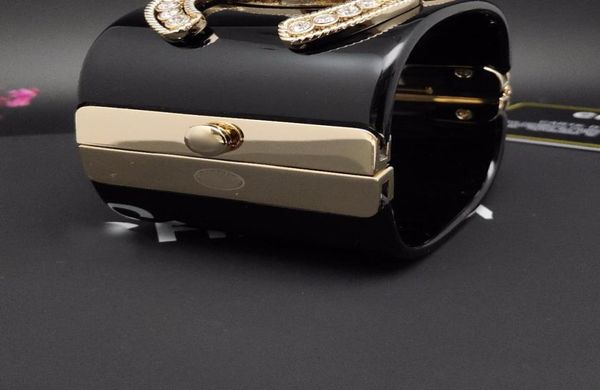 

designer bangle ch for woman womens wrist suitable 16 17 18 cm bangles designer bracelet luxury brand official replica premium gif1807300, Black