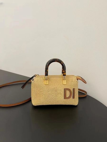 

mini straw woven small square bag designer women's bag casual cross over bag men's handbag cross body bag