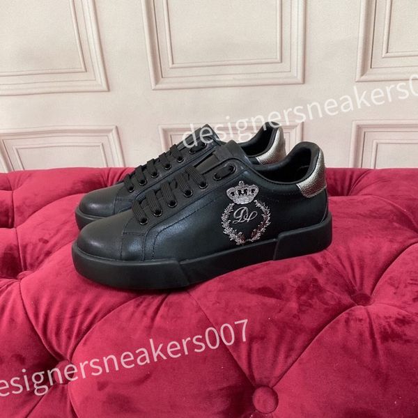 

2023 new luxury mens casual shoes sneaker white leather calfskin platform sneakers shoe brand comfort outdoor trainers women's hc210415, Black