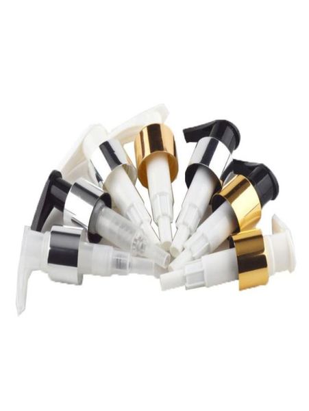 

24410 lotion bottle pump head black white nozzle empty container gold silver foil neck pumping accessory dispenser tools5181503