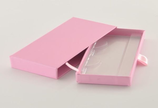 

whole lash boxes packaging eyelash box package custom rectangle drawer dark pink faux cils tray makeup storage case bulk vendo2567034
