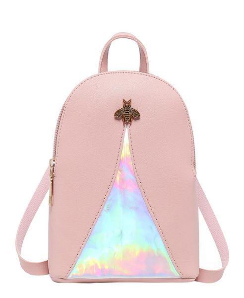 

designer backpack brand recommended ladies fashion print backpack bee lock shoulder bag commuter bag2768870, Black