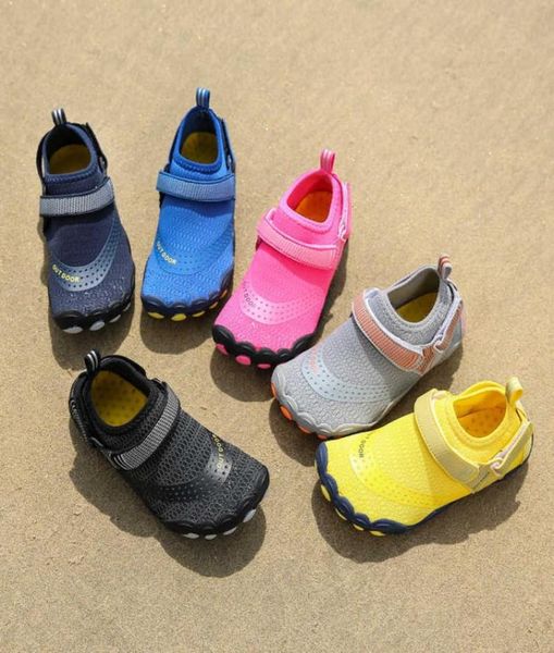 

aqua shoes for kids quick dry beach barefoot shoes boys girls swimming camping wading sandals five fingers children shoes y07149558027