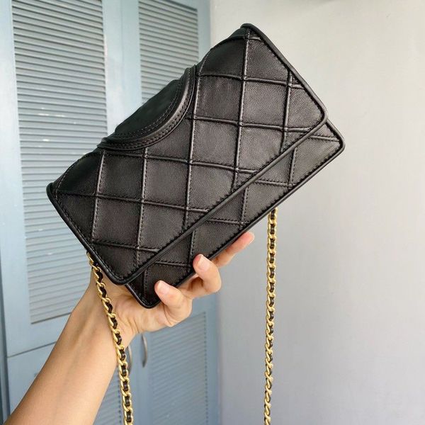 

luxury handbags leather fleming convertible shoulder bags fashion womens diamond quilted tb chain crossbody handbags