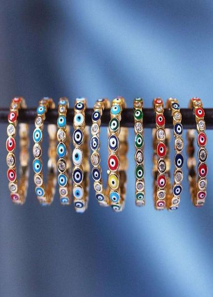

bohemian rainbow evil eye rhinestone filled gold ring vintage ladies finger rings jewelry for women3748391, Silver