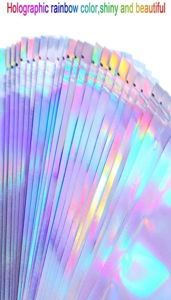 

whole 100pcs eyelashes packaging boxes idea holographic laser zip lock party favor bag lash package box custom logo sticker2044155