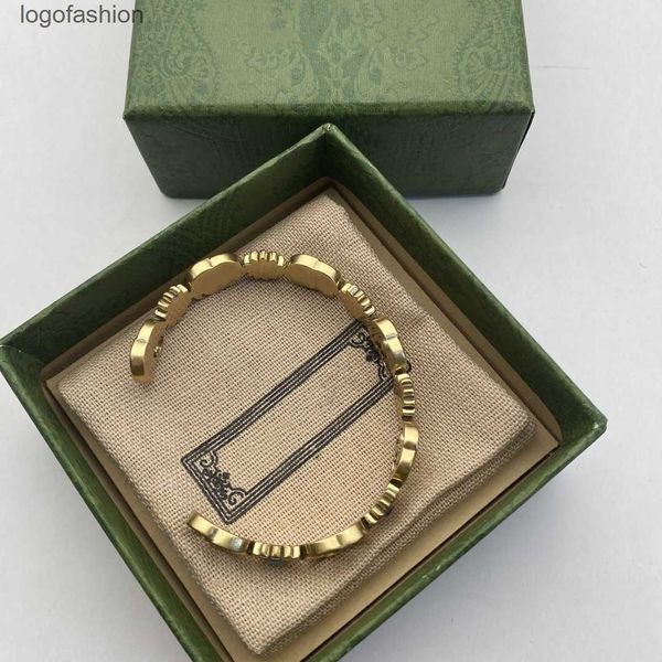 

open lover bangle bracelet luxury designer braclets gold retro for woman fashion jewelry supply, Black