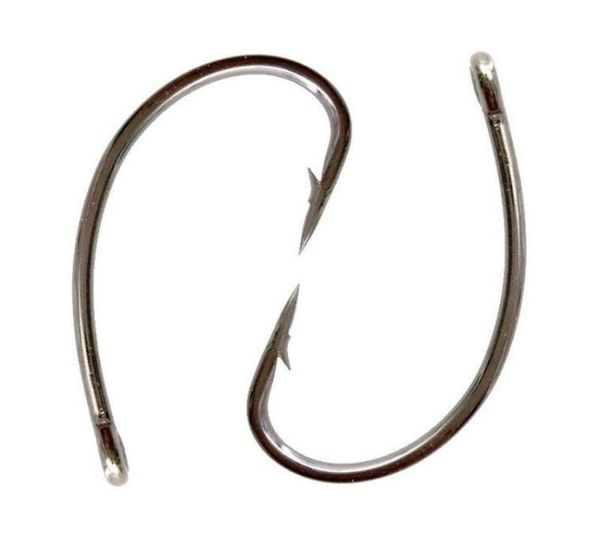 

100pcs 8245 curve carp fishing hook barbed carbon steel fish hooks 2468 fishing tackle box 6404163