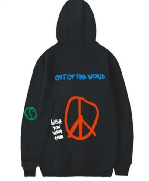 

mens high street pullover hoodies women casual hooded sweatshirts smile map print mens clothes81104405486233, Black