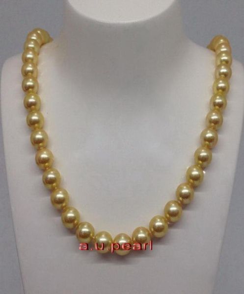 

fine pearls jewelry round long 26quot1011mm natural real south sea golden pearl necklace 14k1985284, Silver