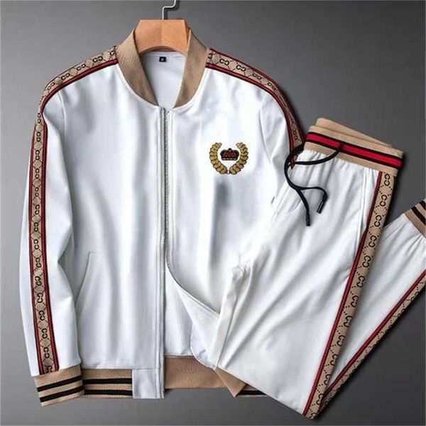 

european and american street mens tracksuits new fashion brand men suit spring autumn men's two-piece sportswear casual style suits ph3, Gray