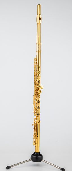 

usa powell ps705 flute professional cupronickel opening c key 17 hole flute 18k gold plated musical instruments with case