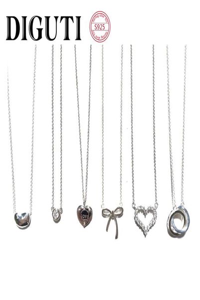 

s925 sterling silver pendant jewelry high-end craftsmanship, must-have for ladies party,with official logo blue heart necklace wholesale3211