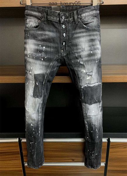 

2023 new arrivals mens luxury designer denim jeans holes trousers biker pants men's clothing a397 dsquare d2 dsqs dsq2s fg9k, Blue